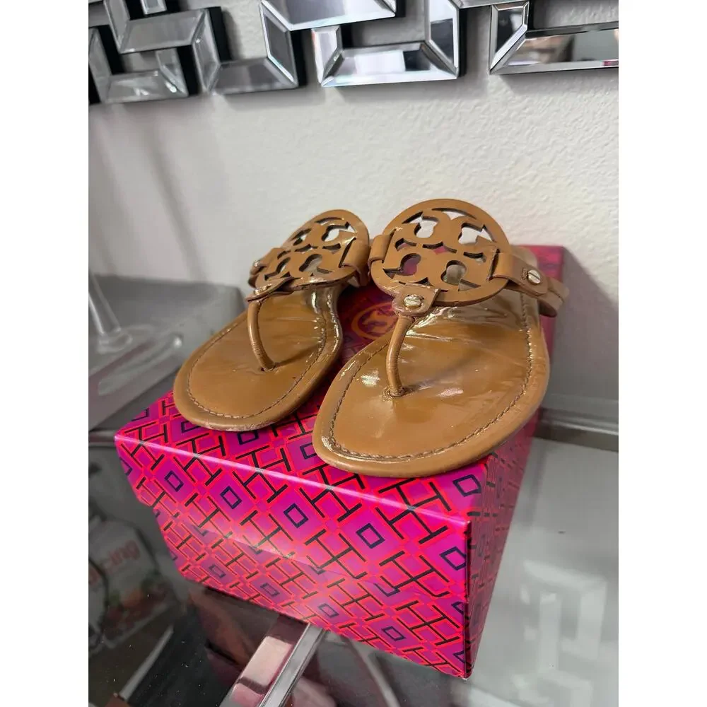 Tory Burch Miller Brown Sandals Size 8.5